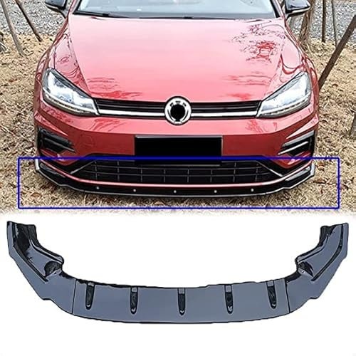 SEOOF Frontlippe Spoiler für Golf 7 7.5GTI GTI Rline R, Stoßfängerlippe Spoilerlippe ABS Dauerhaft AntiKollision Frontspoiler Protector