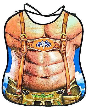 EQLEF Lätzchen Erwachsene Lustig, Lustige Lätzchen für Männer Frauen Waschbar Lätzchen für Erwachsene Lustig Kleiderschutz Erwachsene für Party Geschenke (B)