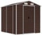 vidaXL Capanno da Giardino Marrone 191x215x198 cm in Acciaio Zincato