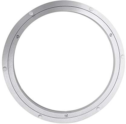 SRMAN Aluminium Drehbarer Drehteller Lager Schwenkteller 12 Silber