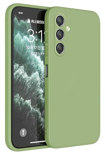 Topme Coque pour Samsung Galaxy A15 (4G) / Samsung Galaxy A15 5G (6.5 inches) Etui Housse, Protecteur de Peau en Silicone TPU - Vert Matcha