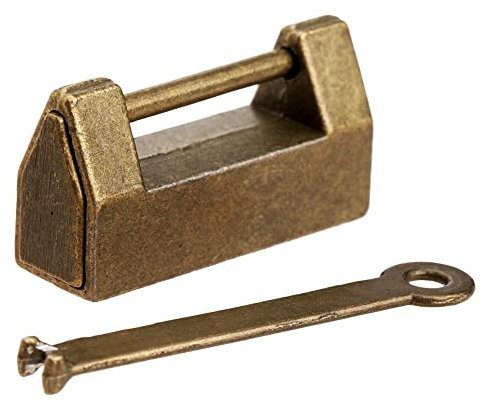 Leadigol Antico Stile Retrò Serratura Cinese Vecchia Serratura Chiave Set Vintage Lucchetto Decorazione Affascinante per Scatola di Immagazzinaggio Dei Monili Cassetto Valigia