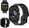 FOREVER Smartwatch, Smart Watch Women Men, 1.7 Inch 240 x 280 px Fitness Tracker Watches for Android iOS, IP68 Waterproof Heart Rate Monitor Pedometer Black
