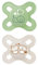 MAM Original Start Succhietto 0-2 Mesi (Set da 2), Ciuccio MAM 0-2 mesi con tettarella ortodontica in silicone, Kit da 2 accessori neonato con porta ciuccio sterilizzatore, Verde/Neutro