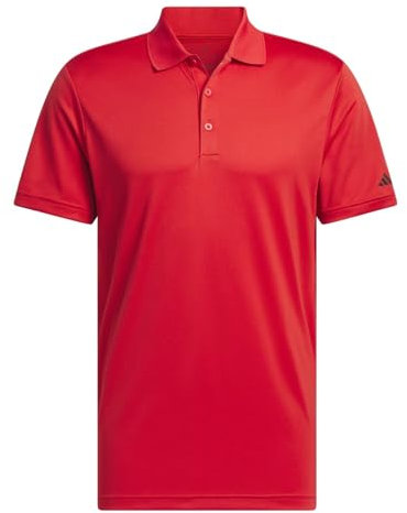 adidas Men's Core Performance Primegreen Polo Shirt, Collegiate red, L