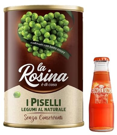 Sanpellegrino 12 x La Rosina natürliche Bohnen, Hülsenfrüchte in Dosen 400 g + 1 x Recoaro italienischer Aperitivo 10 cl gratis