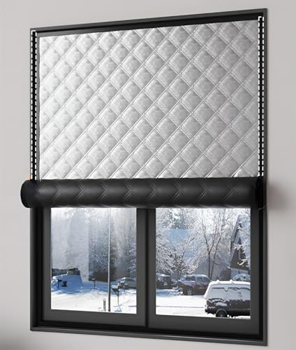 Window Insulation Kit, 7MM Aluminum Foil Cotton Window Draft Blocker, Shed Insulation Kit, for Conservatory Roof Bathroom Blinds Window House Patio (Size : W150cmxH120cm)