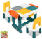 TATIVALO 6-in-1 Kindertisch mit 2 Stühle, Kinder Spieltisch mit 300 Bausteinen, Doppelseitiger Tischplatte, Multifunktionaler Aktivitätstisch Sandtisch, Basteltisch