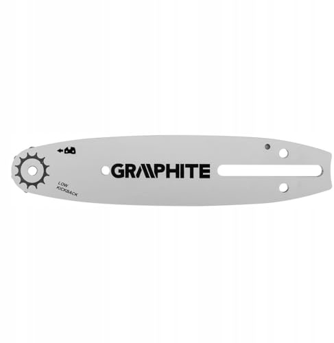 GRAPHITE Führungsschiene für Kettensäge, 8-Zoll, Länge:, 20 cm | Führung Referenz 58G098-30, Passend für 58G098, 1 Stück Ersatzschwert