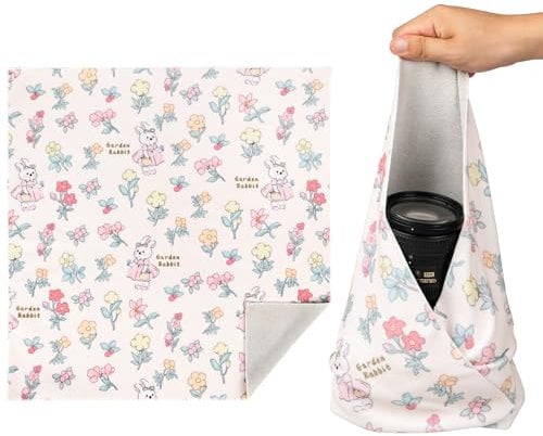 Walking Way Magic Protective Wrap Selbstklebe-Etui Kit Kratzfest Staubdicht Waschbar Tuch für Kameras Objektiv Elektronische und kosmetische Produkte(Bunny, 55 * 55cm)