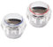 2 Pack Hot And Cold Tap Head Covers Faucet Handle Sink Faucet Knobs Replacement Part for Home Kitchen Bathroom Hardware