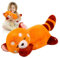 Mineup Roter Panda Kuscheltier, 35cm Red Panda Plush, Kawaii Panda Plüschtier, Kuscheliger Panda Plüsch, Roter Panda Plüschtier, Panda Puppen Kissen Geschenke für Kinder Weihnachten Geburtstag