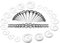 vogem 54 Stück Ohr Dehnstäbe Set 1-10mm/14G-00G Ohr Gauges Expander Set Acryl Tapers und Plugs Acrylic Spiral Tapers Body Piercing Schmuck Set für Frauen und Männer (Weiß)