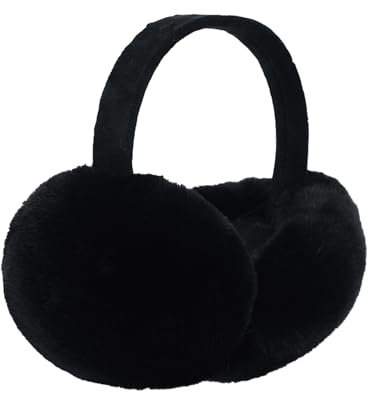 GWAWG Ohrenwärmer, Ohrenschützer Damen, Weiche Winter-Ohrenwärmer, Schwarz Earmuffs, für Winter Kaltes Wetter Outdoor Weihnachten
