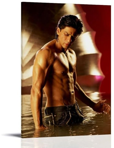 GOORAL Shah Rukh Khan Heißes Poster, ästhetischer Druck, Kunstdruck, Wandgemälde, Leinwand, moderne Schlafzimmerdekoration, 30 x 45 cm