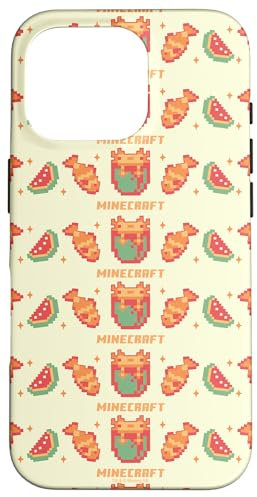 Minecraft Pixelated Axolotl Fish & Watermelon Retro Logo Hülle für iPhone 16 Pro