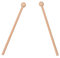 2 Stück Xylophon Schlägel,19 CM Holzschlägel,Percussion Klangstab,Glockenspiel Klanghölzer,Rhythmus Sticks Trommelstöcke für Xylophon,Holzblock Glocken Yoga Anfänger Erwachsene Kinder