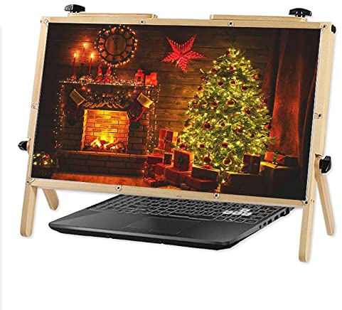 Dünne, Faltbare Telefon-Bildschirmlupe, 3D-Tablet-Bildschirmlupe – 22-Zoll-Bildschirmlupe für den Desktop – Version Gaming/Video/Lesemonitor, Lupenverstärker HOL