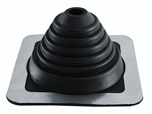Parotec Solin de Toit - Passage du Toit - Flexible - Étanche - Fabriqué d'EPDM - Résistant aux Hautes Témperatures - Universel - Carrée Tuile Métallique - Diamètre de 22 à 102 mm