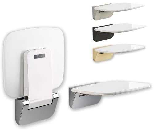 AUTUMN LANE Siège de Douche Pliable à Fixation Murale - Jusqu'à 158,8 kg - Banc de Douche Pliable sécurisé - Siège de Douche Pliable - pour économiser de l'espace - Siège de Douche Pliable de Luxe