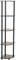 Furinno Scaffali senza Attrezzi Columbia Walnut/Black 5 livelli