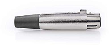 Nedis XLR-Anschluss - gerade - Buchse - Vernickelt - Lötung - 7 mm - 25 Stück - Metall - Silber
