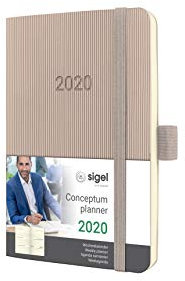 SIGEL C2031 Wochenkalender 2020, ca. A6, cremefarben, Softcover Conceptum - weitere Modelle