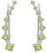 Yumilok Damen Knorpel Schmuck Ohrklemme Ohrringe Ohrstecker Ohrclip Piercing 925 Sterling Silber Zirkonia für Damen Mädchen gelb