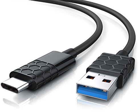 CSL - 1m USB C Kabel - Ladekabel und Datenkabel Fast Charge Sync Schnellladekabel - Kompatibel mit USB C Geräten wie Samsung Galaxy S9 S8 Huawei HTC Nexus Lumia OnePlus Nokia Tablet