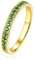 Bishilin Verlobung Ring Damen 750 Brillant Smaragd 0.2ct Hochzeit Ringe Frauen Eheringe Große 63 (20.1)