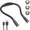 Criacr Hals Leselampe Buch, 3 Farben und Einstellbare Helligkeit, LED Buchlampe, Wiederaufladbare USB LED Umhängelampe für Lesen, Stricken, Camping, Joggen, Reparieren