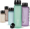 720°DGREE Trinkflasche 1l Sport “uberBottle“ softTouch +Sieb - BPA-Frei - Wasserflasche für Uni, Arbeit, Fitness, Fahrrad, Outdoor, Job - Sportflasche aus Tritan - Leicht, Stoßfest, Wiederverwendbar