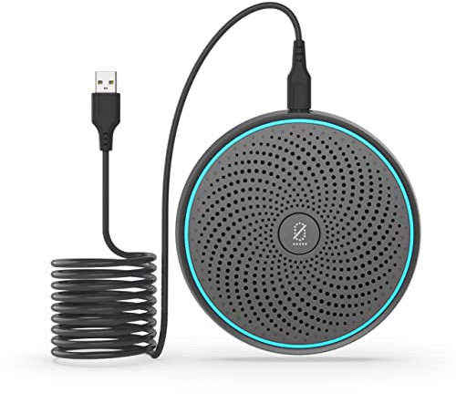 Conference USB Microphone, ANSTEN Omnidirectional Condenser PC Mic Pick Up Voice 10ft,Ideal for Video Conferencing Recording, Skype, Online Class, Court Report, Compatible with Mac OS X Windows