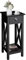 INMOZATA Tall Slim Telephone Table with Drawer - Side Table for Living Room, Bedroom, Hallway - Black