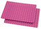fantifant Princess Pink Building Plates (2) for Large Clamping Blocks - Not Stackable - 255 x 191 x 8 mm - 12 x 16 Studs - CE Approved - Ages 3+
