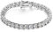 Michooyel Tennisarmband Silber und Gold für Damen Herren Armband Zirkonia Armband (18/20/23cm, 3/4/5/6mm) Iced Out Tennis Bracelet für Frauen Mädchen Mama