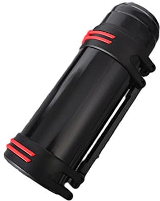 Thermosflasche für Sport 1L, Trinkflasche Edelstahl, Wasserflasche Camping 2L, BPA-frei mit 2 Becher, Stabil & Auslaufsicher, für Sport, Fitness, Outdoor, Wandern