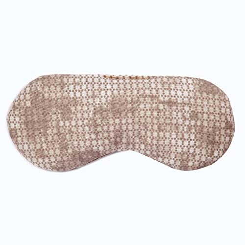 Augenkissen Lavendel & Leinsamen, zur Entspannung, zum Kühlen, erwärmen oder für Yoga - Farbe: shabby-chick grau-beige