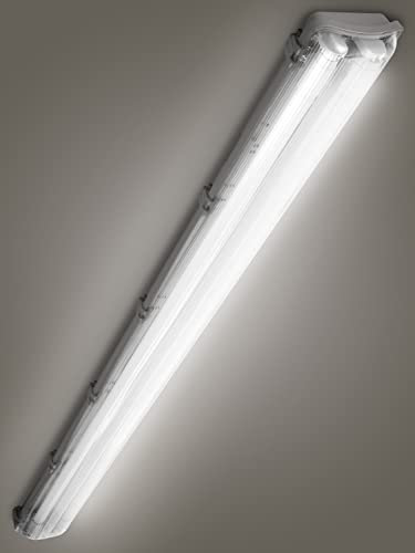 wowspeed Tubo LED con 2 tubo 120cm,36W 3600LM Tubo Fluorescente LED, 4000K Blanco neutro Luz de Techo LED, Impermeable IP65 Barra de Luz LED,Lámpara de Techo para Cocina Baño Garaje Oficina