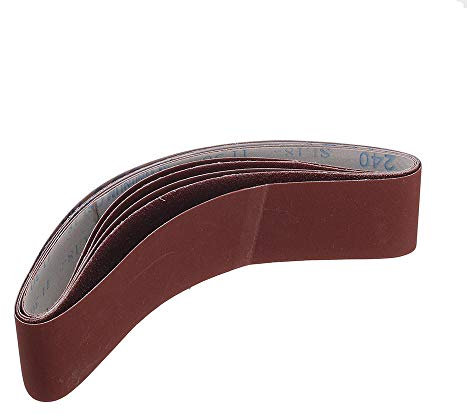 10Pcs 40 to 1000 Grit 533x50mm Sanding Belt for Angle Grinder Belt Sander Attachment