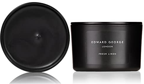 Edward George Scented Candles Fresh Linen Home Fragrance Candle Gift Set, 80g