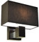 alfalux Wandlampe JK12A aus Holz Wandleuchte für Wohnzimmer Schlafzimmer Treppenhaus Flur Lampe Leuchte (DUNKEL BRAUN)