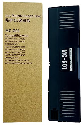 COCADEEX MC-G01 Tinten Wartungsbox Kompatibel mit Canon MAXIFY GX6050 GX7050 GX6020 GX6040 GX7040 Drucker, MC-G01 Abfalltintensammler