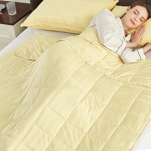 Gewichtsdecke, Queen-Size-Größe (152,4 x 203,2 cm, 9 kg), ultraweich und gemütlich, kühlende gewichtete Decke, Queen-Size-Größe für Erwachsene, schwere Decke mit maschinenwaschbarer, weicher Decke