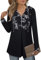 Siddhe Pullover Damen Elegant Hoodie Damen Zip Up Hoodie Tunika Langarm Bluse Kapuzenpullover Oberteile Pulli mit Kapuzen Schwarz Longshirt Tops A-Linie Locker Lang Sweatshirt, M