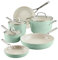 KitchenAid Hard Anodized Ceramic 9-Piece Nonstick Cookware Set – Includes Fry Pans, Saucepan, Stockpot, Durable, Even Heating, Oven Safe to 500°F, Pistachio