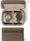 TAWBURY Caja de Reloj de Cuero de Lujo Para Hombre, Rollo de Viaje de Grano Superior Color Topo Con Cierre de Cremallera