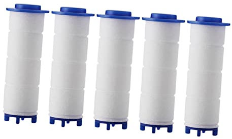 BESTonZON 5St Dusche Filter Baumwolle duschkopf mit filter duschkopf filter Duschkopf Ersatzfilterpatrone filter dusche Universal- Filterschwamm Komponente Düse Zubehör PP Baumwolle Weiß