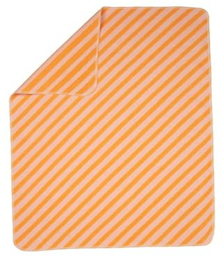 David Fussenegger JUWEL Babydecke, Diagonalstreifen Hellorange, 90x70 cm, 7191/72