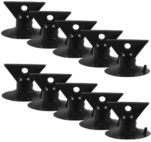 Luxshiny 10 Pcs Changeur D'ampoule Ventouse Outil De Retrait D'ampoule Extracteur D'ampoule Tête De Changeur De Lampe Gu10 Pour Mini Feux De Piste Halogènes Et Hotte De Cuisine Noir